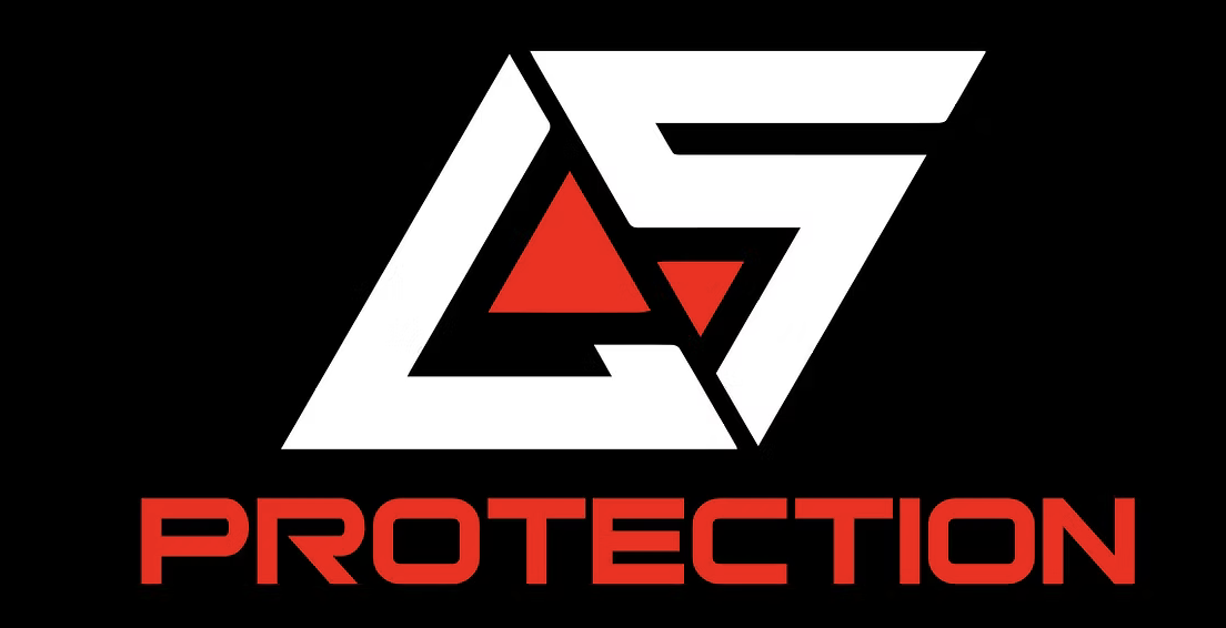LS Protection logo con escudo rojo
